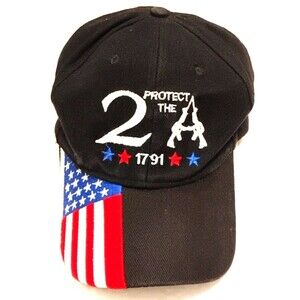 mens Protect the 2A Hat 1791 USA Flag Patriotic Baseball Cap Adjustable Pro Gun